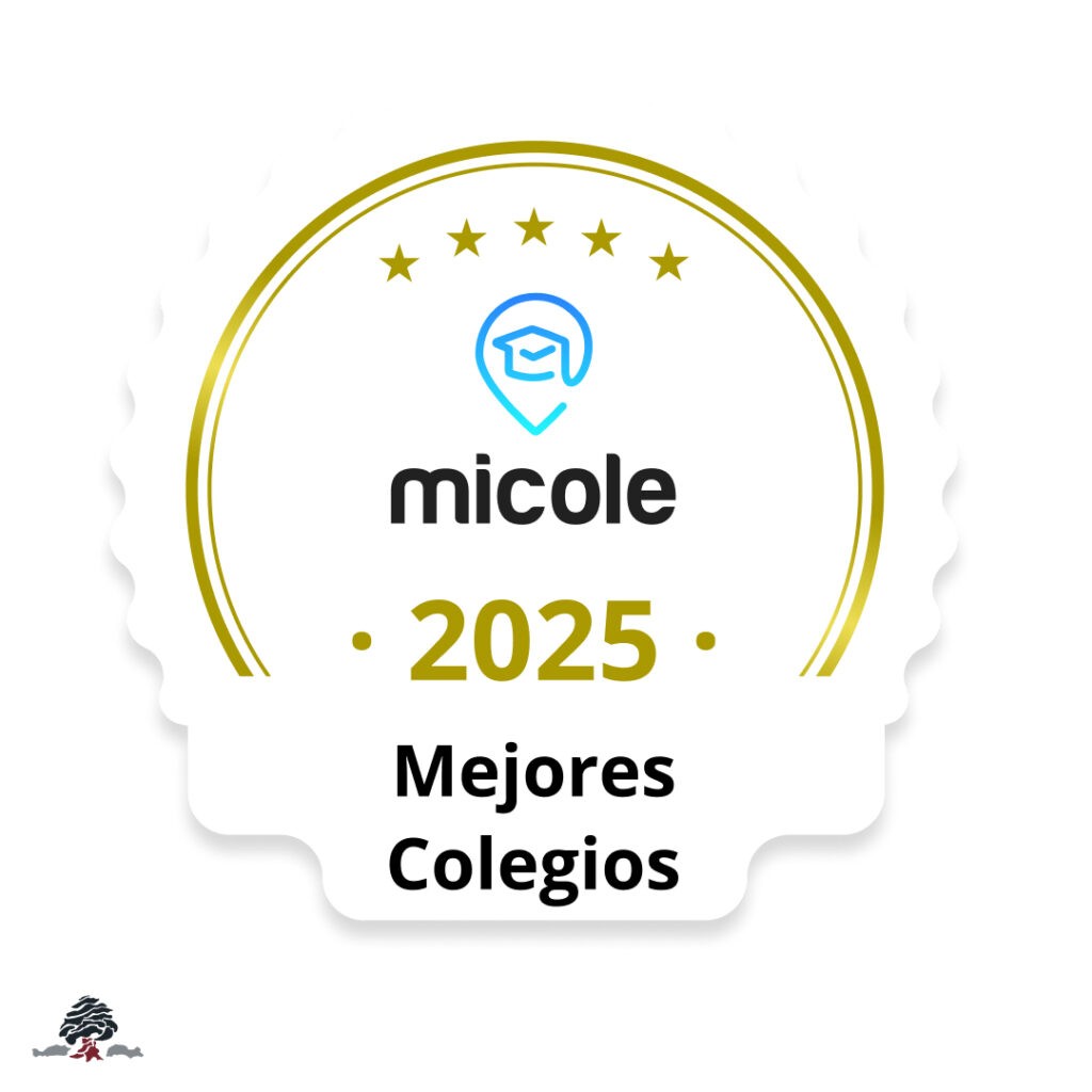 Sello de reconocimiento “MiCole 2025 – Mejores Colegios” otorgado al Colegio Juan de Lanuza.