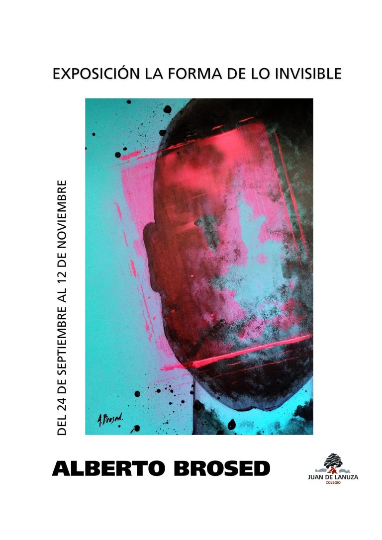 Cartel de la exposición «La forma de lo invisible», de Alberto Brosed, en el Mini Museo Lanuza